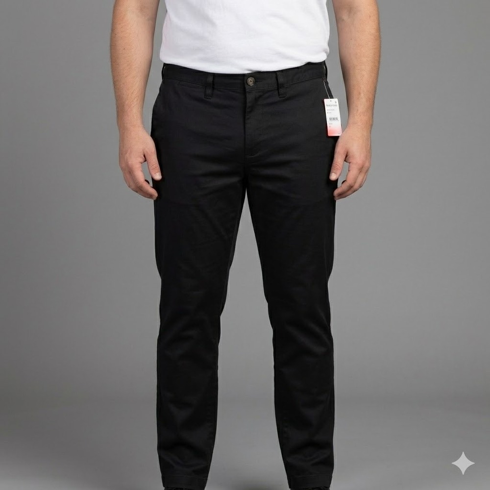14th & Union Slim Fit Chino Pants Black Nordstrom Size 30x32 NWT